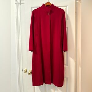 New - Vintage Andrea / Worumbo 100% wool red coat